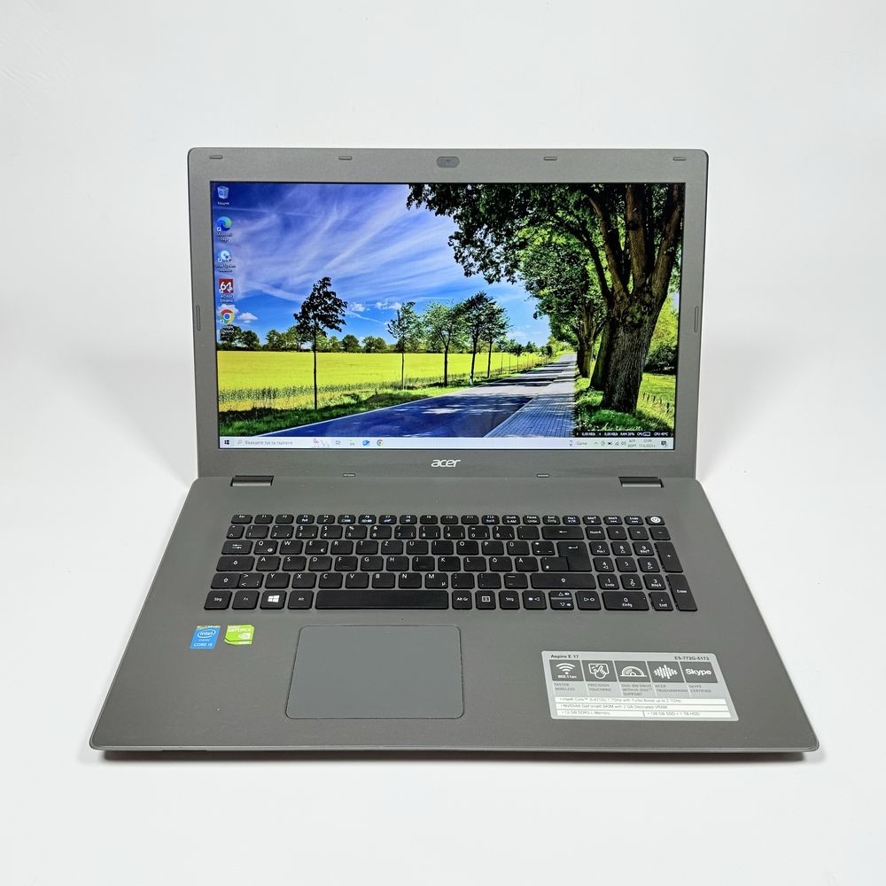 Acer Aspire E5-772G/17,3” HD+/NVIDIA GT 940M/12GB RAM/128GB SSD+1TB