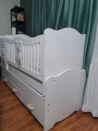 Детская кровать для новорождённых и для детей до 3х лет