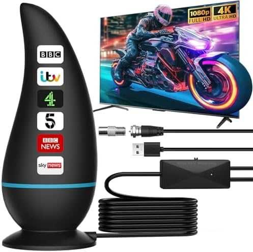 Нова TV антена 560 км HD сигнал с регулируем усилвател и магнитна база