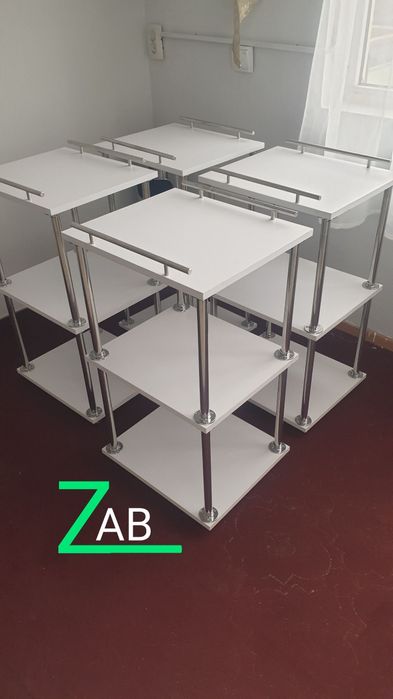 Каталка тумбочка этажерка помощница для салона красоты и косметологии