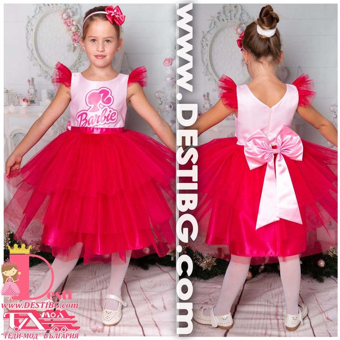 Детски рокли ТЕДИ-МОД  с Мики Маус, Мини Маус, Дисни Принцеси, БАРБИ