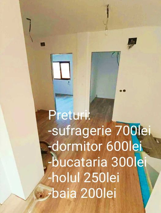Zugrav cu experienta execut zugraveli la garsionera, apartament .