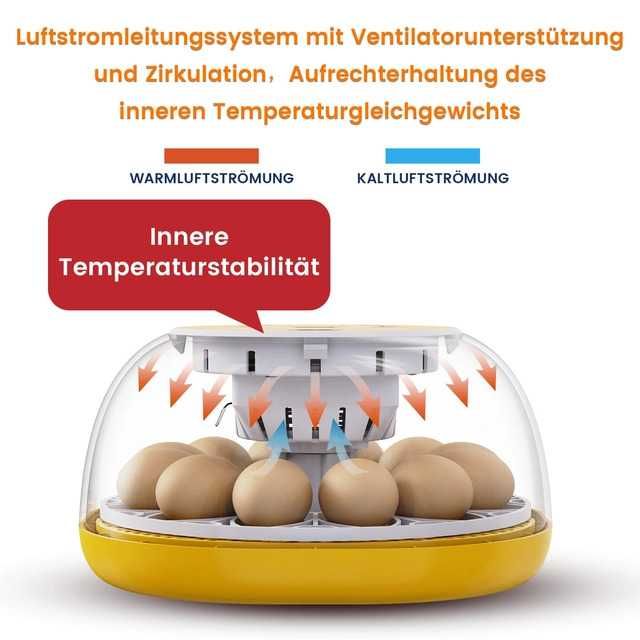 Инкубатор за яйца TRIOCOTTAGE за 12 яйца