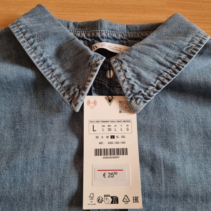 Дамска дънкови риза Zara