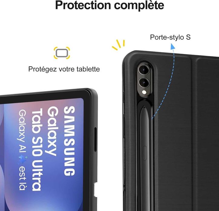 Husa + Tast RGB Samsung Galaxy Tab S10 Ultra 14.6, REDUS de la 350RON