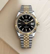 Rolex Datejust Gold-Silver-Black AUTOMATIC Luxury Edition 41 mm