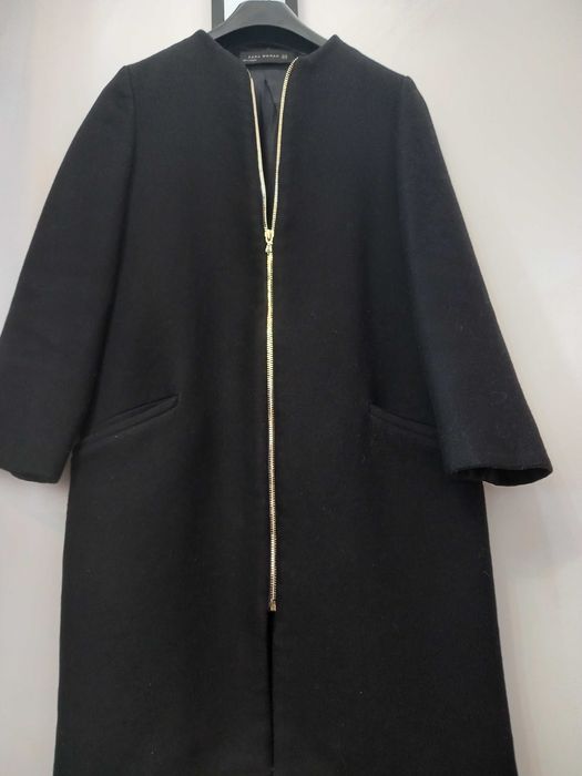 Palton negru Zara, marimea S