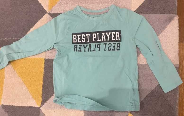 тениски 3 бр. с къс и 3 бр. с дълъг ръкав 100/116 см, 4-6 год.