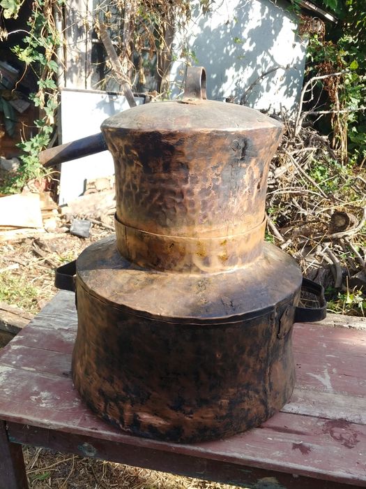 Cazan tuica cupru 50L + butoi cu serpentina