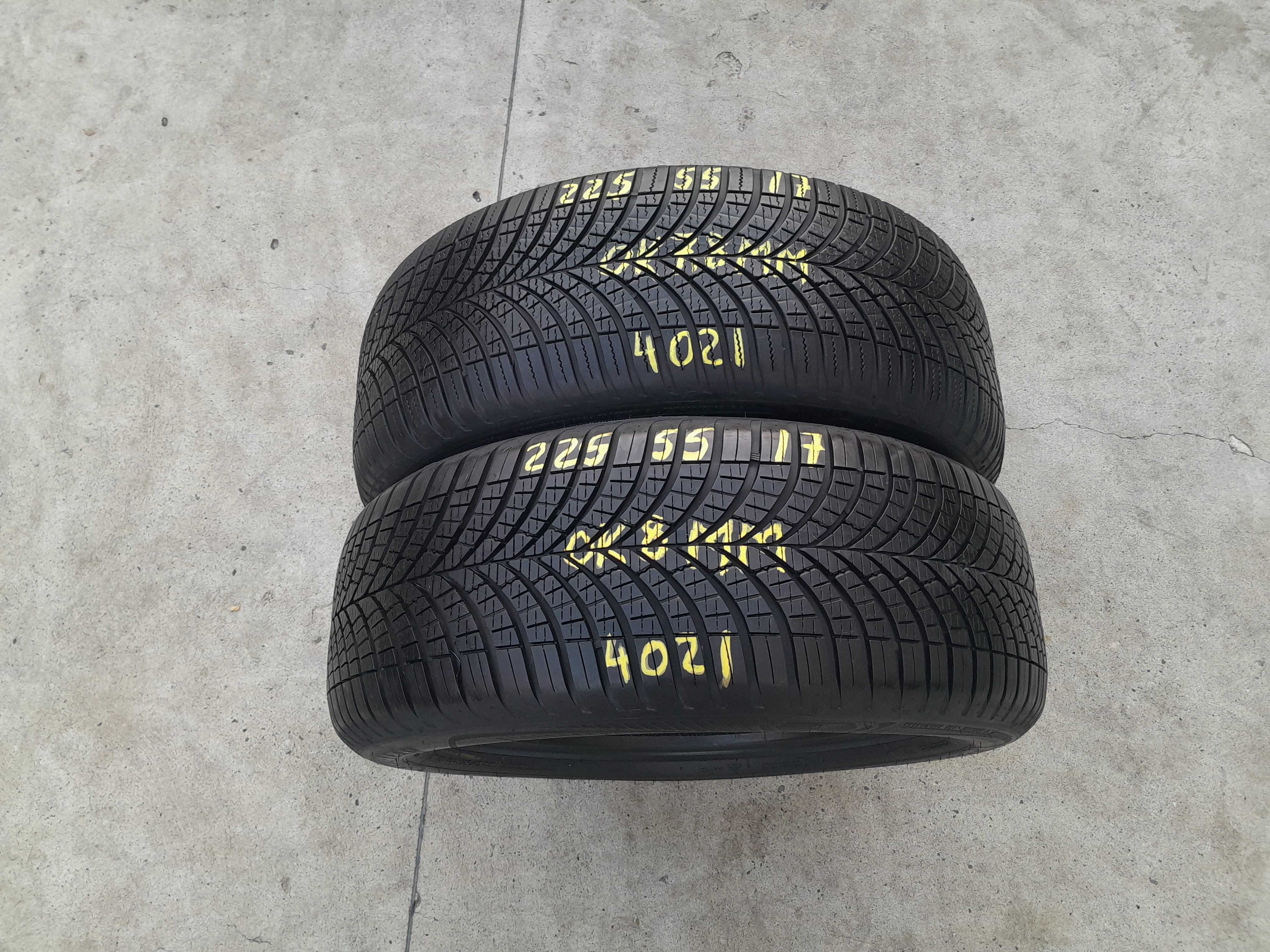 Doua anvelope 225 55 17 goodyear vector 4 season gen 3 dot 2021