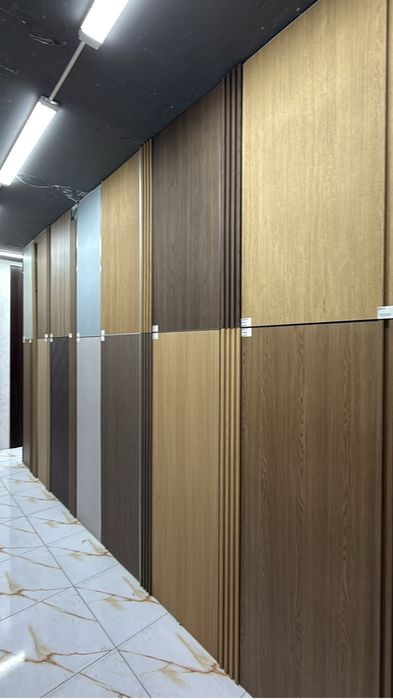 Бамбук панели и гибкие мраморы, лувера, скала, грильято