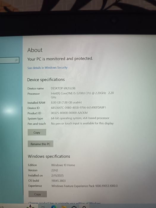Laptop HP elite book 840