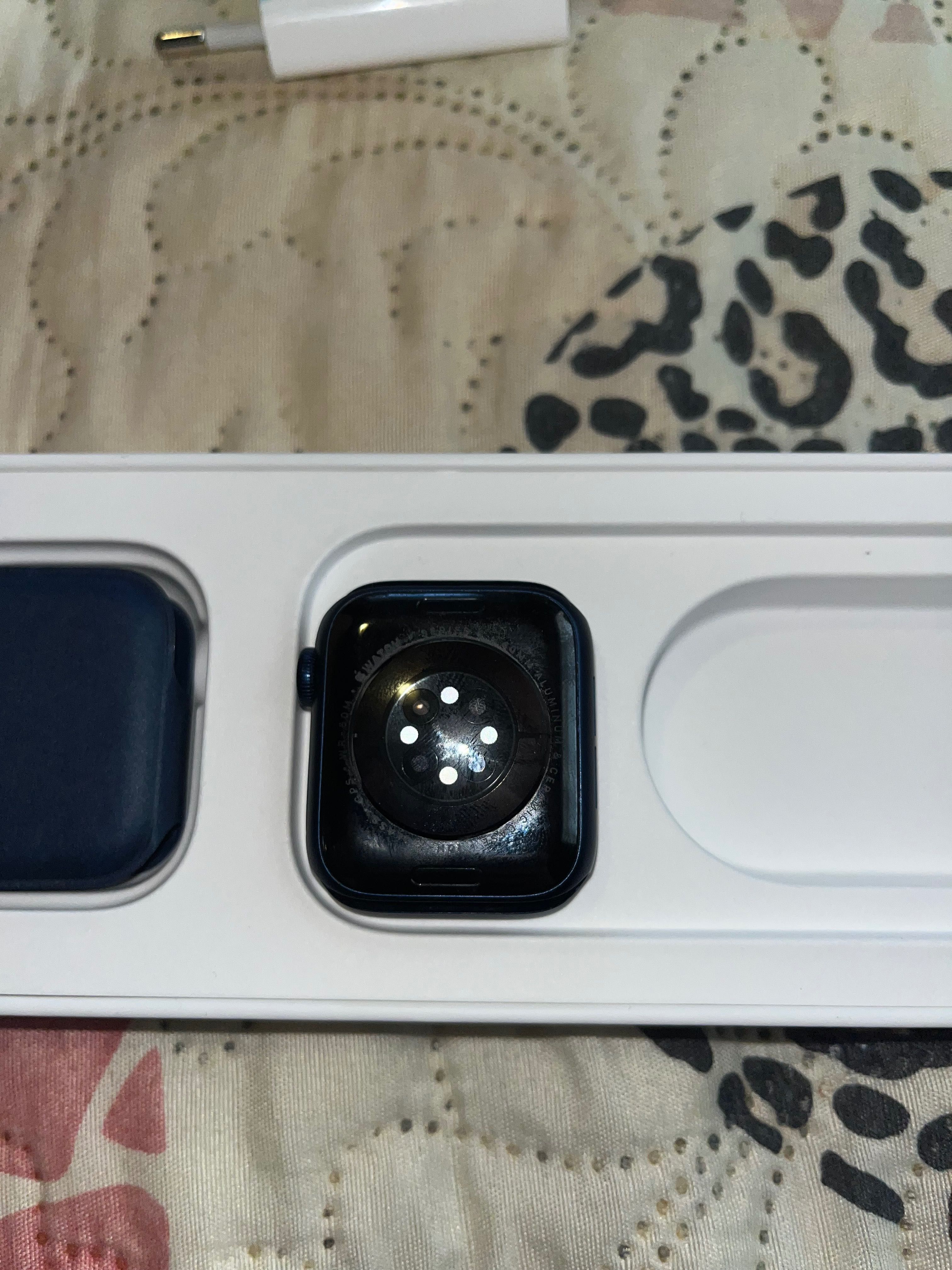 Apple Wacht Series 6 40mm Blue Alu Deep Navy Sp Band GPS
