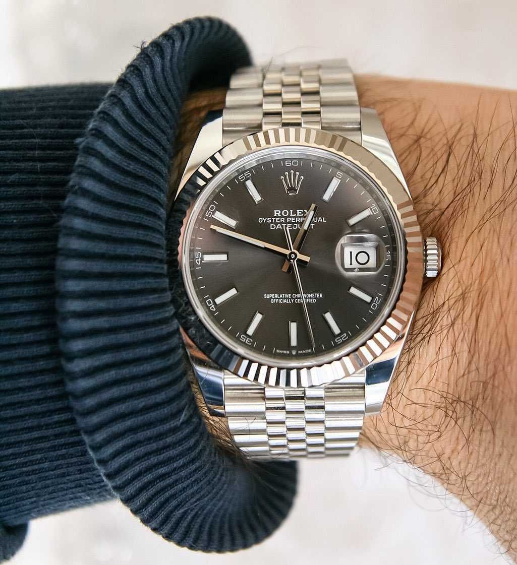 rolex datejust 41mm jubilee сребро