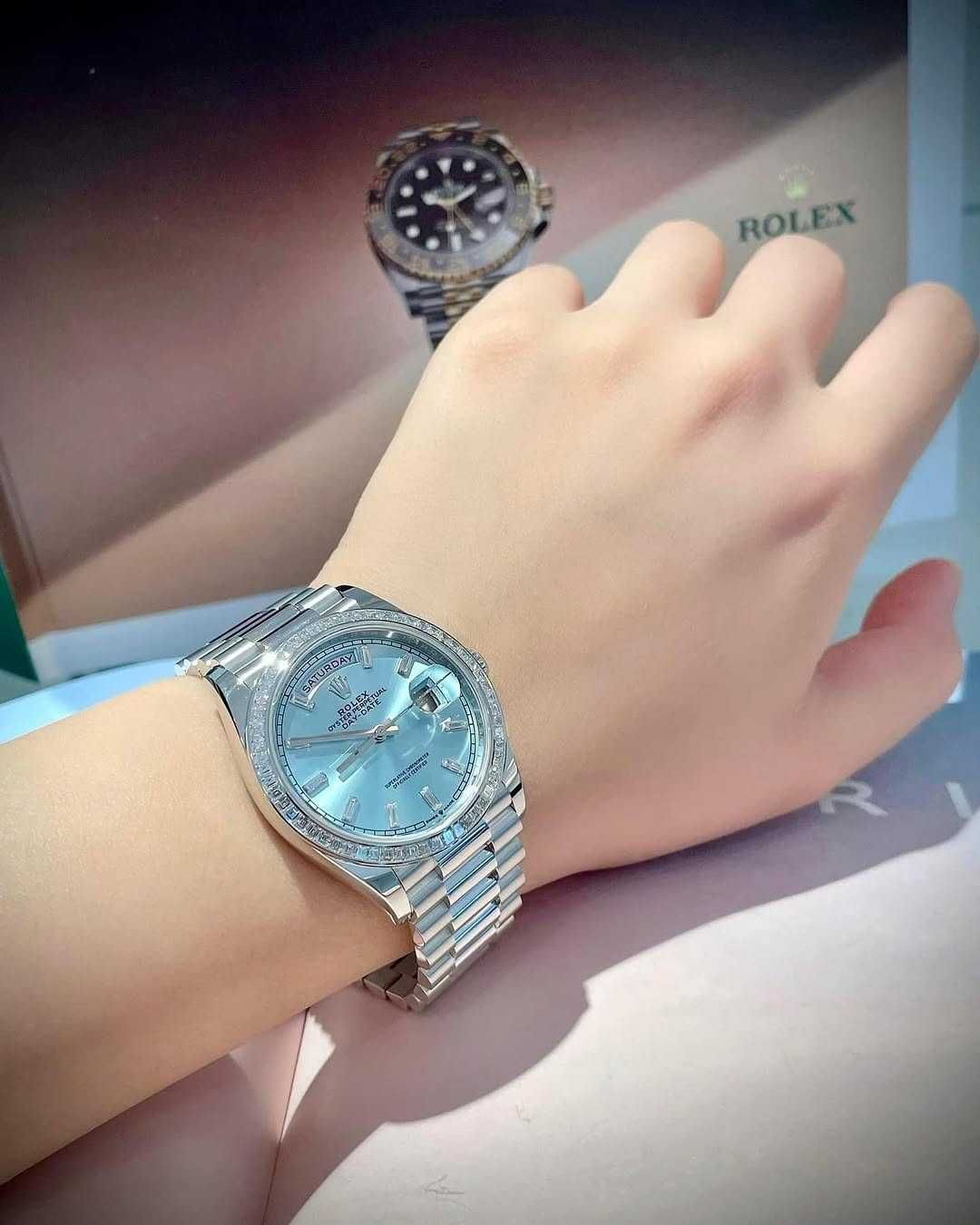 Дамски Часовници 36mm сребристо синьо