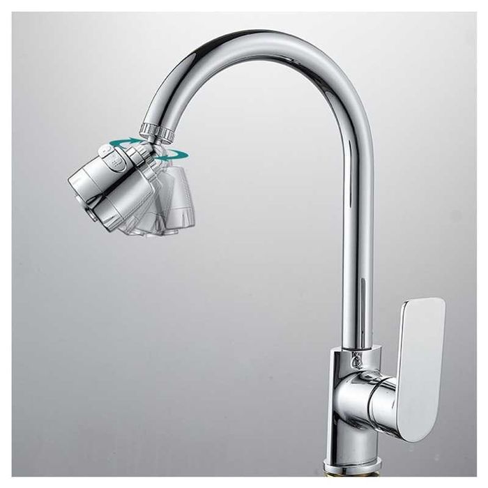 Capăt robinet 2 moduri baterie dus cromat