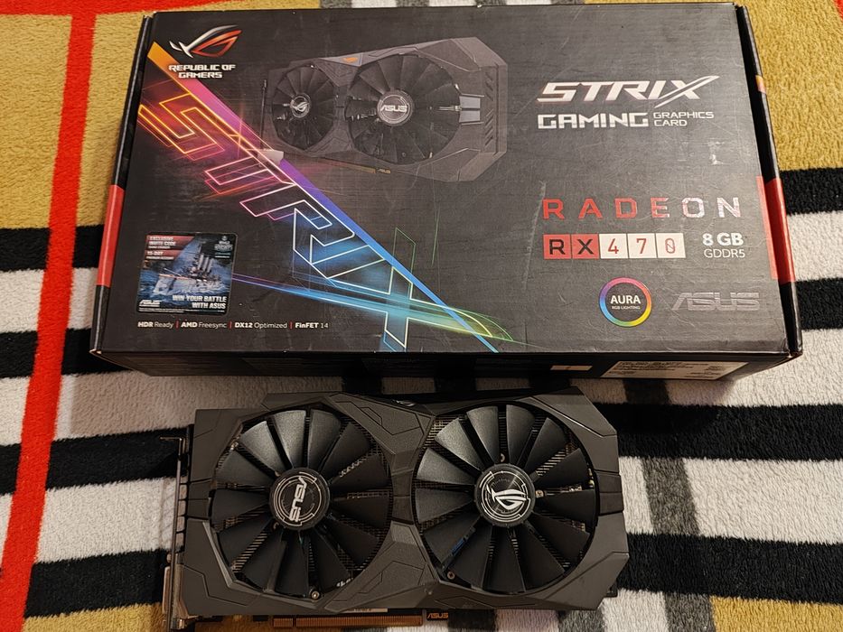 Видеокарта RX470 8Gb. Asus.