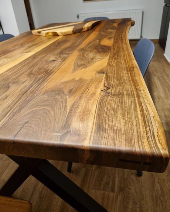 Blat lemn masiv nuc, stejar, brad , cires  pentru baie / bucatarie