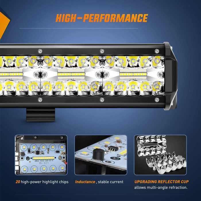 TRANSPORT GRATUIT Bara LED 300w 30cm 9000 LM New Alpha