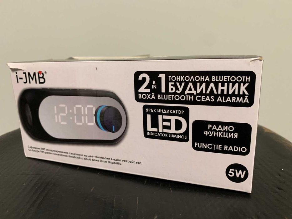 Тонколона Bluetooth Будилник