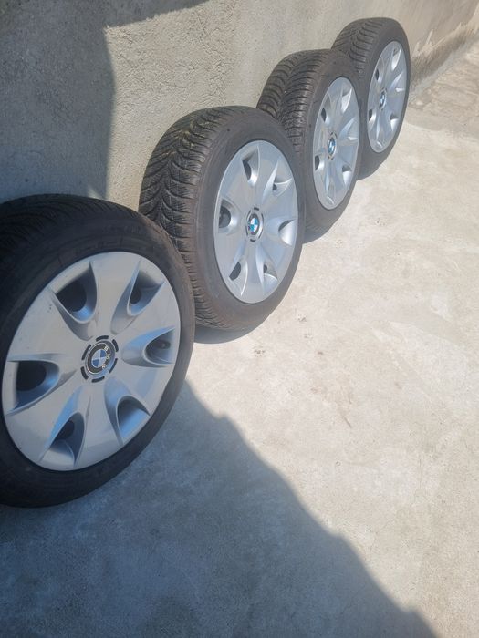 4 броя зимни гуми с метални джанти 5x120