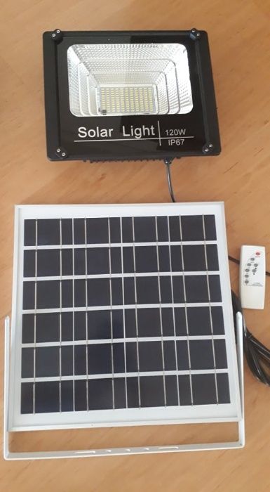 Мощна соларна лампа!!! 50W, 80W, 120W Реални ватове!