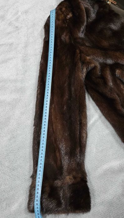 Дамско палто от естествена норка с качулка