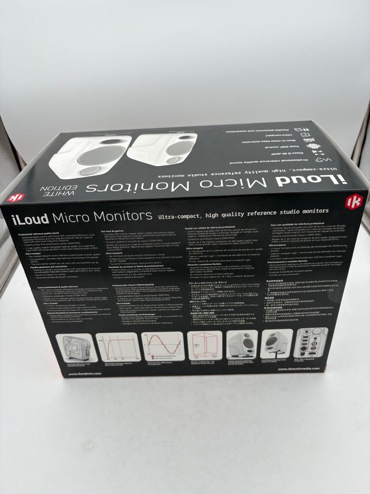 IK Multimedia iLoud Micro Monitor White, sigilate, transport ZERO