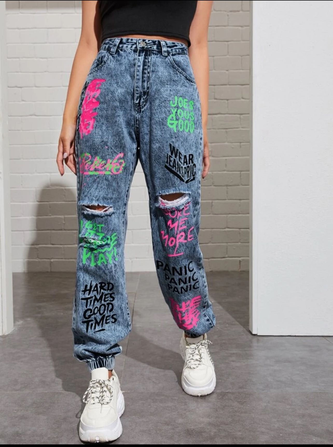 Дамски baggy дънки Shein