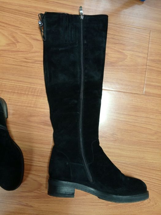 Сапоги женские замша, зима, 38 размер