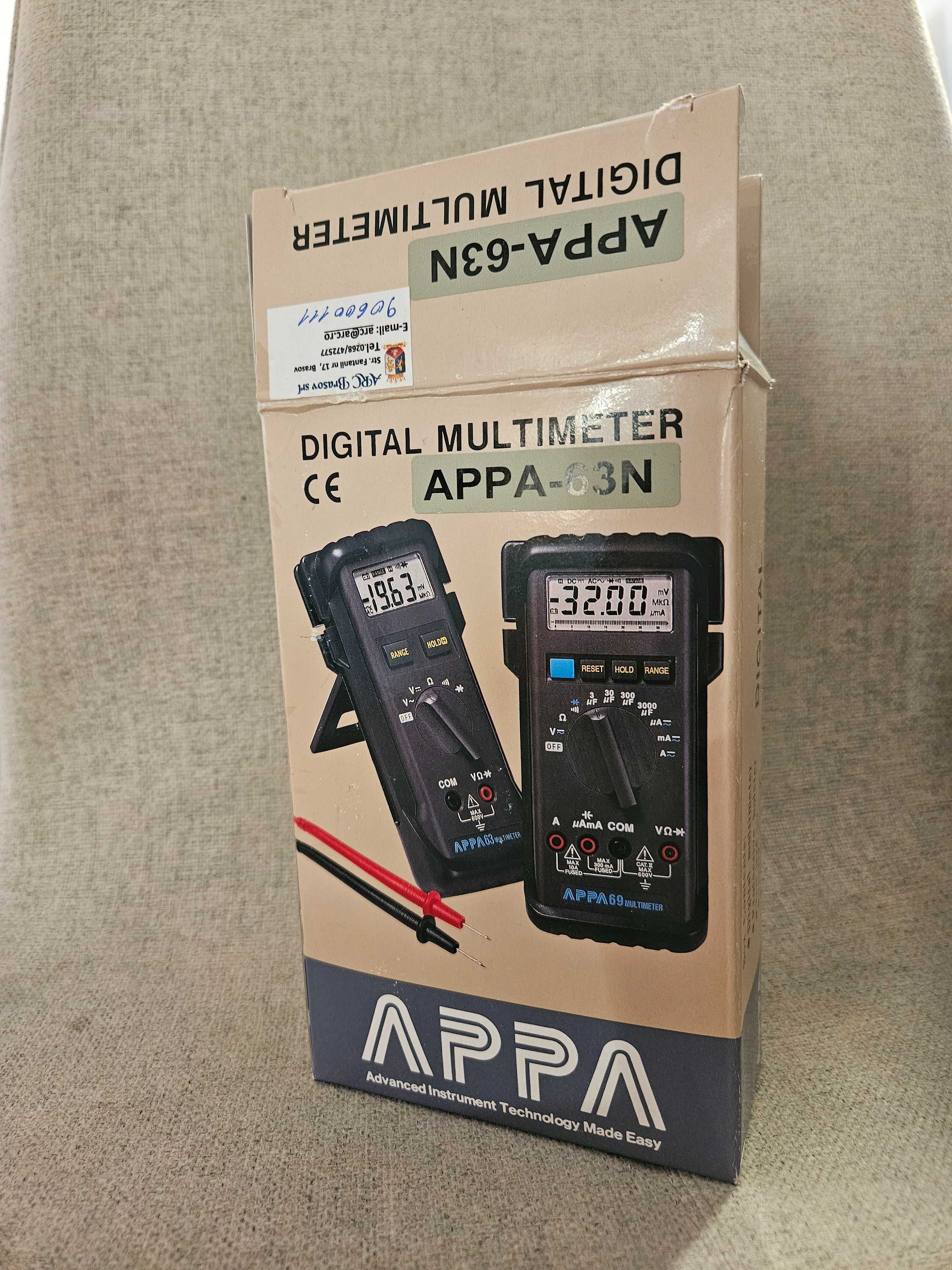 APPA 60 Series dgital multimeter APPA-63