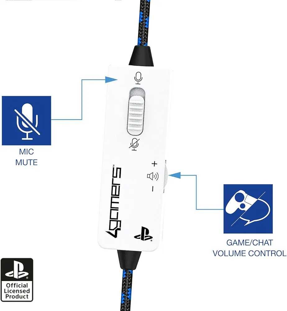Геймърски Слушалки PRO4-50SWHT за PS4 и PS5