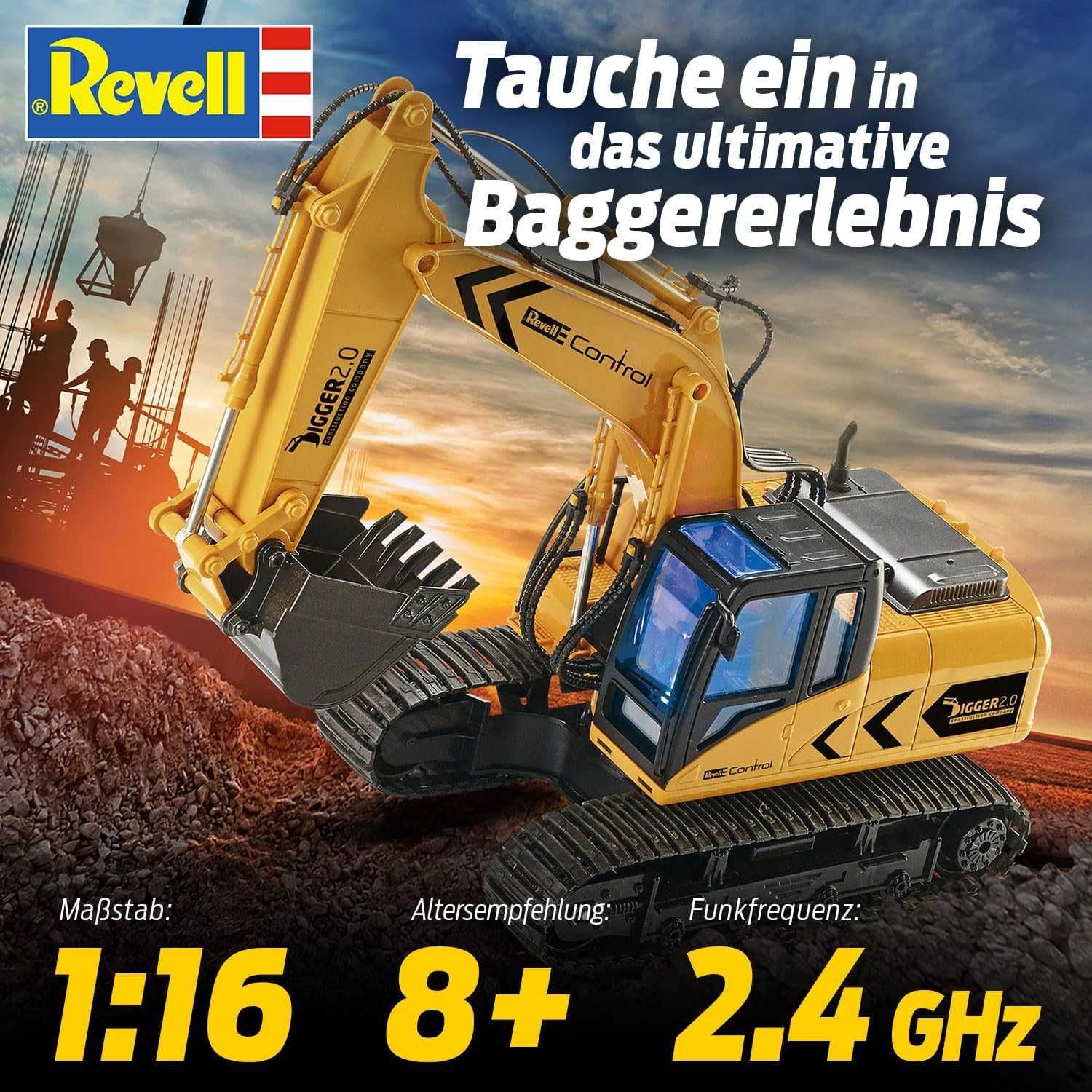 Revell RC Bagger Digger Гъсеничен багер с дистанционно управление