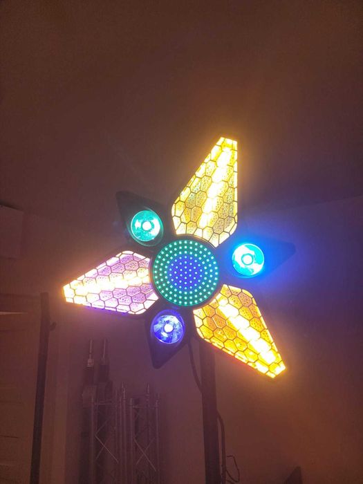 Lumini rotative 350W stil retro cob rgbw dj formatii club efecte scena