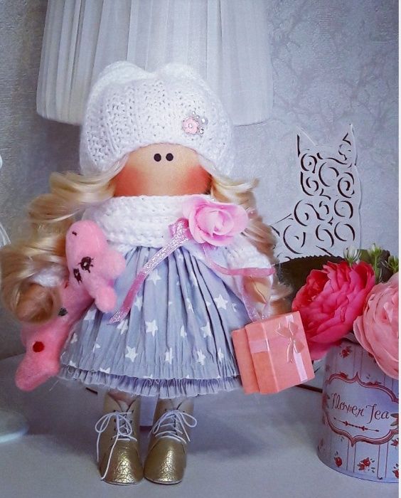 Интерьерная кукла Казахстан, текстильная кукла, кукла из ткани