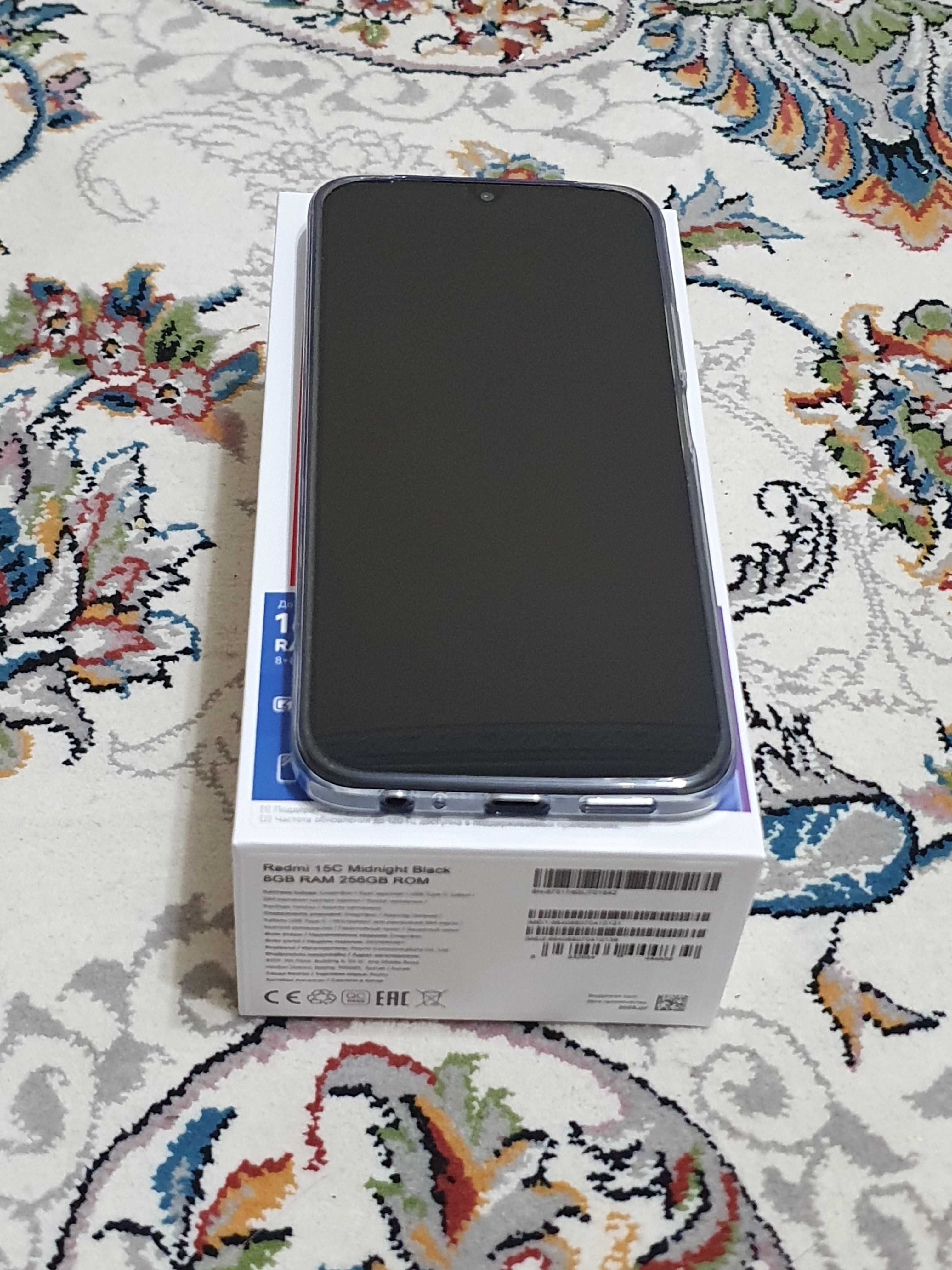 Redmi 15C Black, экран 120 Hz, 8GB/256GB, Android.