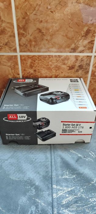 Starter Kit Bosch Alliance 1600A031T6, acumualtor 18V, 4 Ah