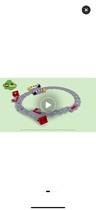 Lego Duplo set șine de cale ferată și macazuri