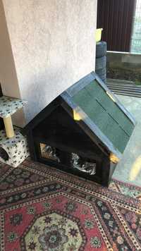 Casa adăpost animale cu doua compartimente/uși