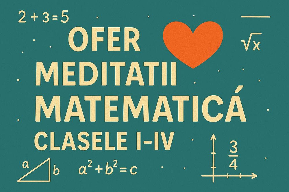 Meditatii Matematica Clasele I-IV