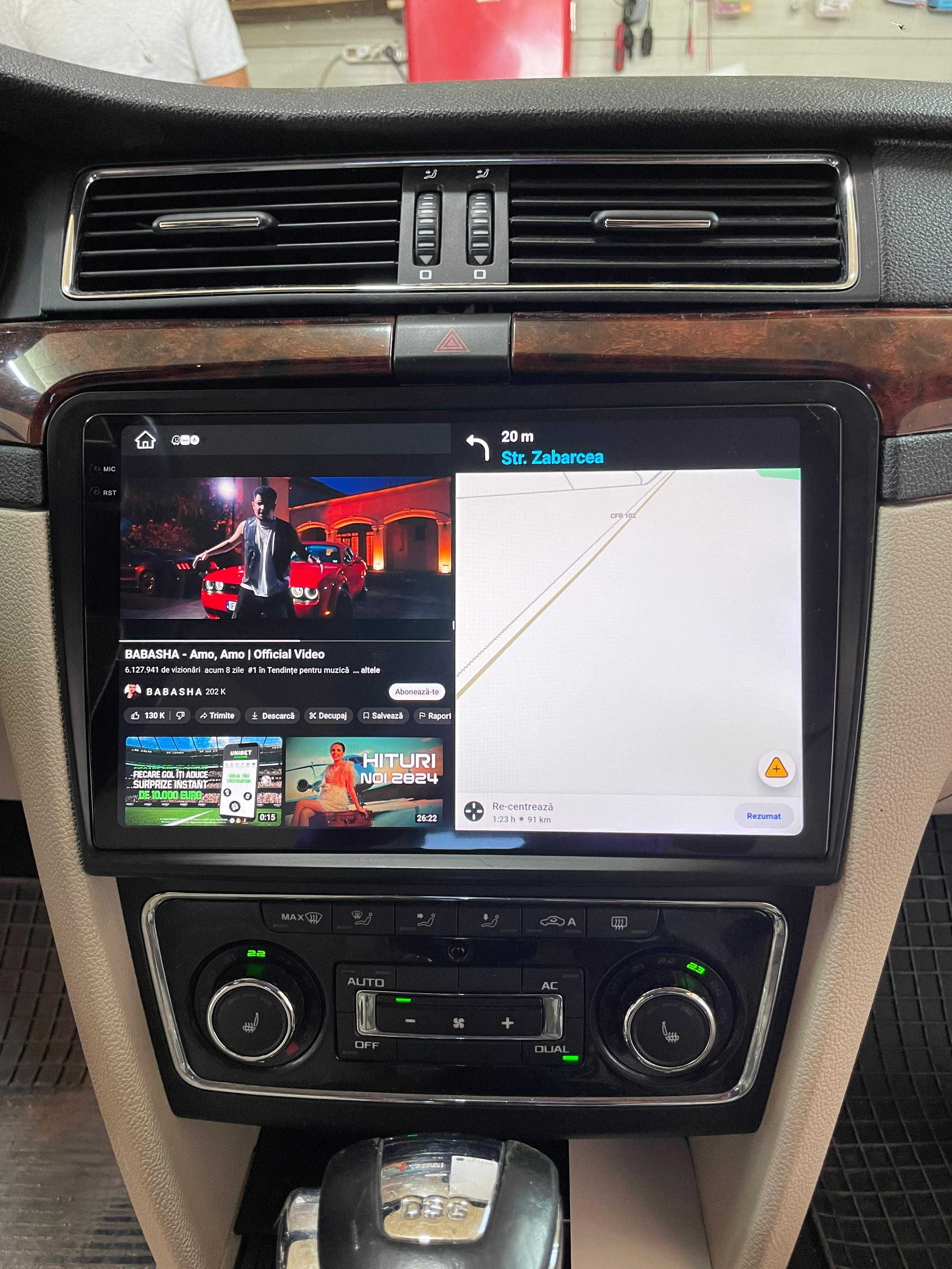 Navigatie Android Skoda Superb 2 , Carplay Android Auto