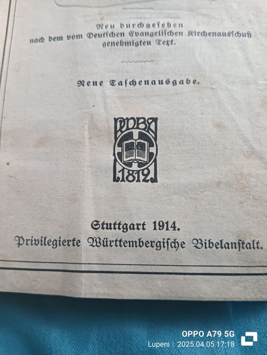 Cărți religioase GERMANE vechi 1901-1934