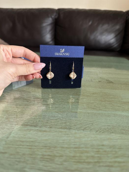 Златни Обеци Swarovski