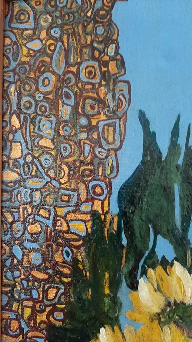 pictură artist român Eugenia Olar, inspirație Klimt