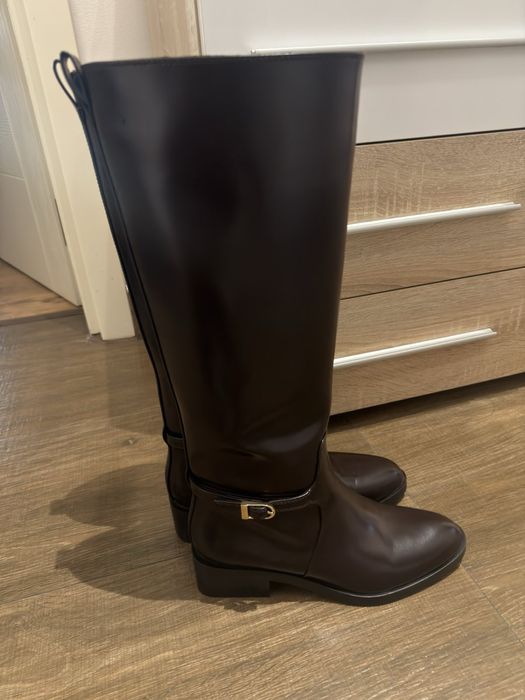 Кафяви ботуши Zara