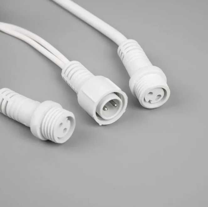 Гирлянда «Нить» 50 м, IP65 — уличная, белая каучуковая нить