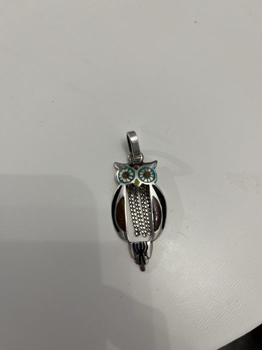 Medalion Argint in forma de bufnita