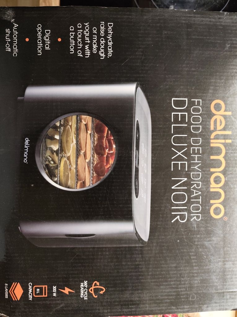 Сушилня за плодове и зеленчуци Delimano Deluxe Noir, 300 W
