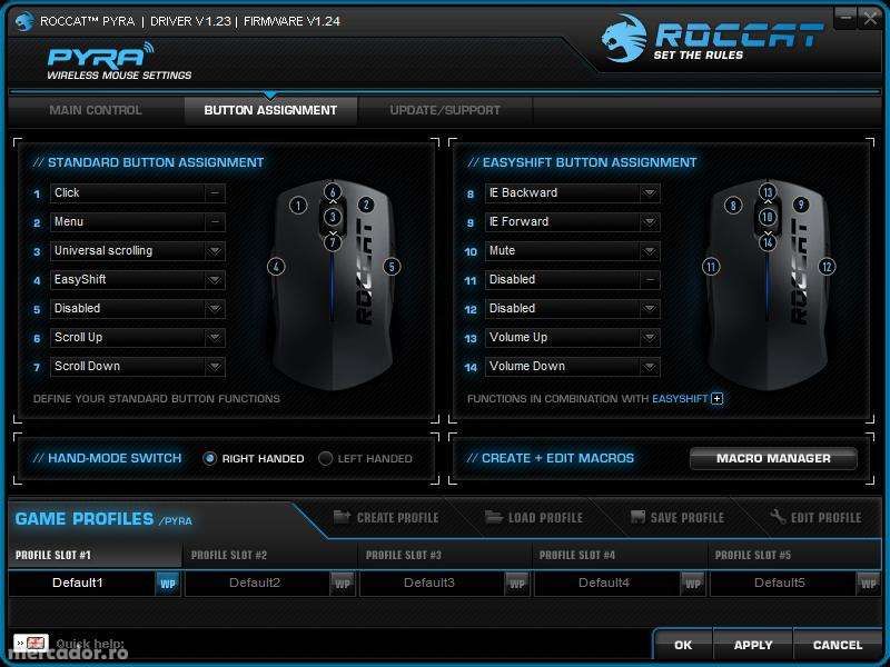 MOUSE ROCCAT PYRA WIRELESS - special destinat pt gaming - NOU ,SIGILAT