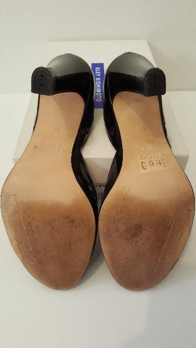 Eley Kishimoto pantofi din piele dama lac negru 38